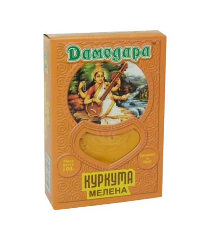 Куркума мелена (Turmeric Powder Damodara) 100 Гр.