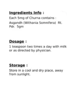 Ашваганда Чурна (Ashwagandha Churna Vyas) 100 Гр. - Зображення 2