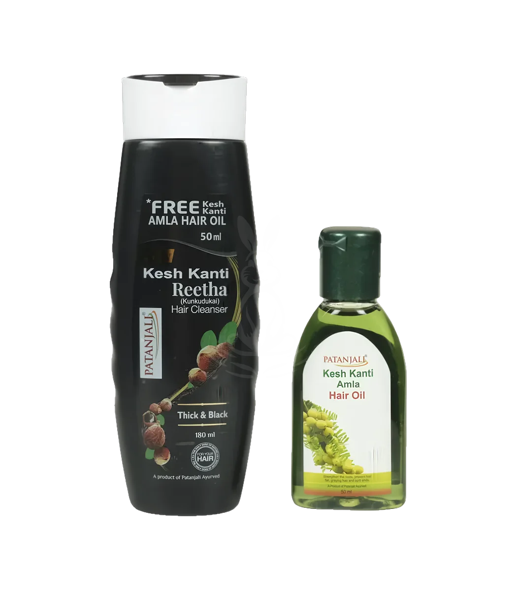 10160-main Шампунь Натур Кеш Кант (Kesh Kanti Hair Cleanser Natural Patanjali (Divya)) 180 Мл. - Зображення 1