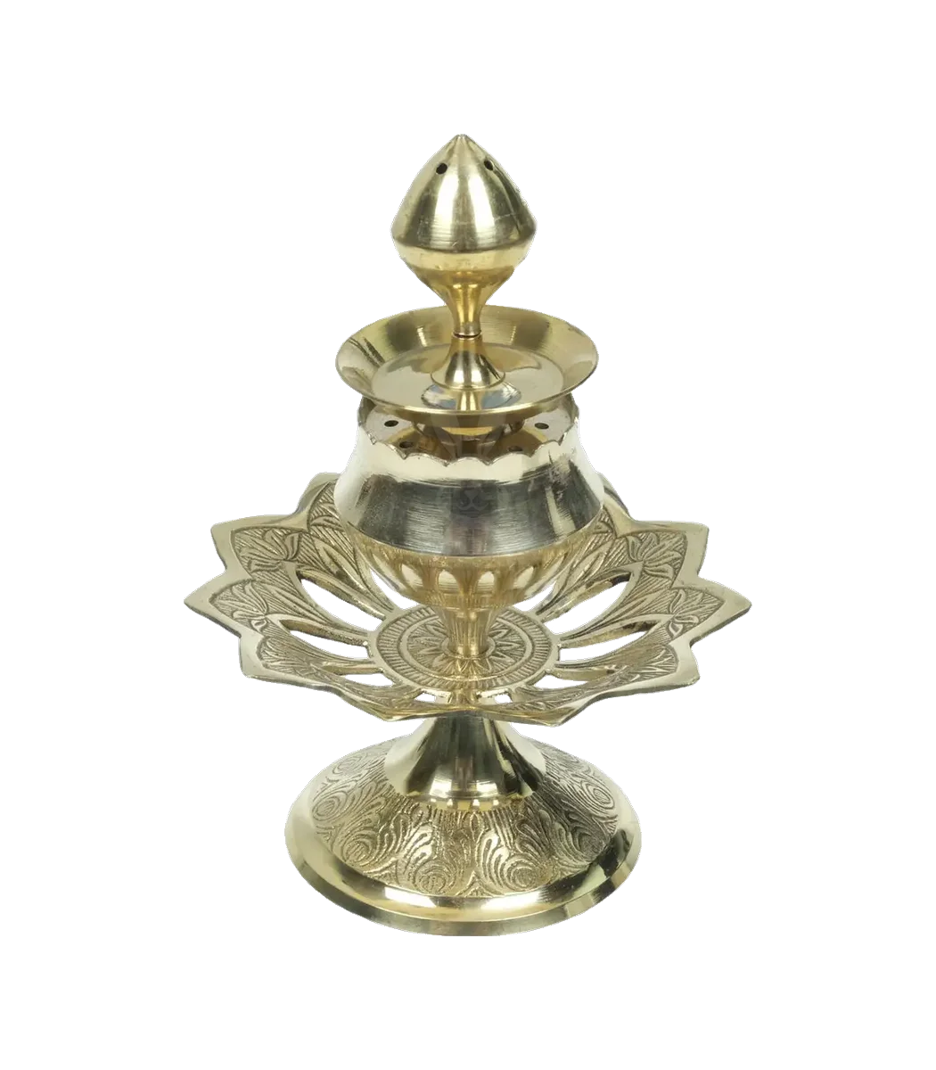 10362-main Підставка під аромапалички, латунь №3 велика Індія (Incense Stick Holder, Brass No. 3 Large India Everest) 1 Штук. - Зображення 1