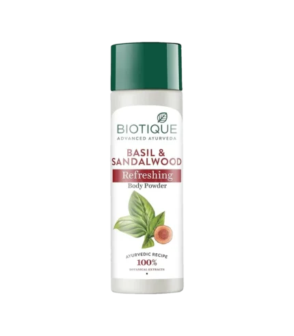 Тальк для тіла з базиліком і сандалом (Basil & Sandal Talk Biotique) 150 Гр.