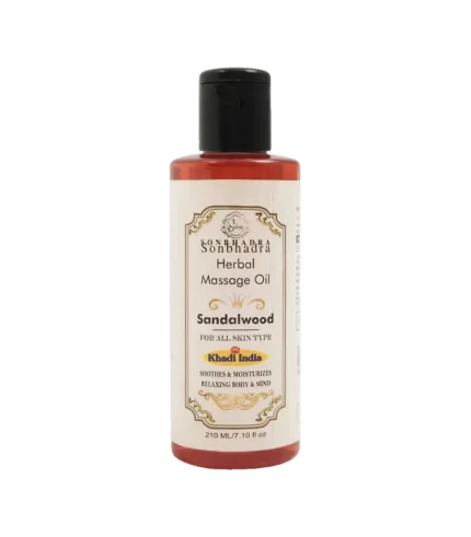 Масло масажне Сандалове (Sandalwood Massage Oil Khadi) 210 Мл.