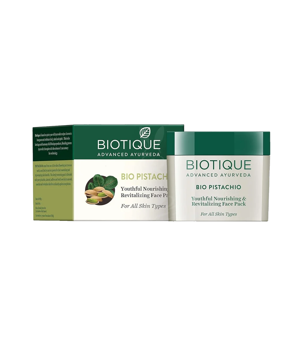 10484-main Маска для обличчя Фісташкова (Bio Pistachio Mask Biotique) 50 Гр. - Зображення 1