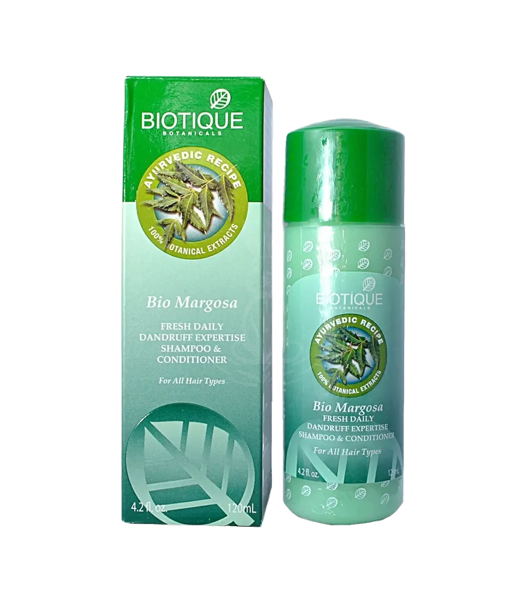 10500-main Шампунь від лупи з німом (Bio Neem Anti-Dandruff Shampoo Biotique) 120 Мл. - Зображення 1