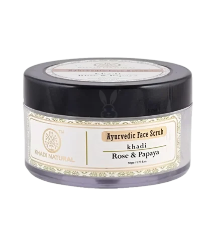 Скраб Роза + Папайя (Rose Papaya Face Scrub Khadi) 50 Гр.